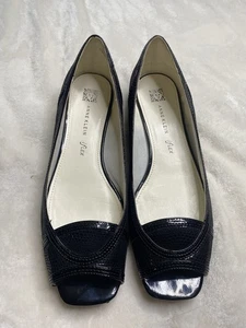 Anne Klein Talla 8 Iflex Janine Peep Toe Planos Sin Cordones - Imagen 1 de 9