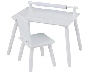 Mesa y silla de escribir Liberty House blanca - tablero Lego - U - Imagen 1 de 3