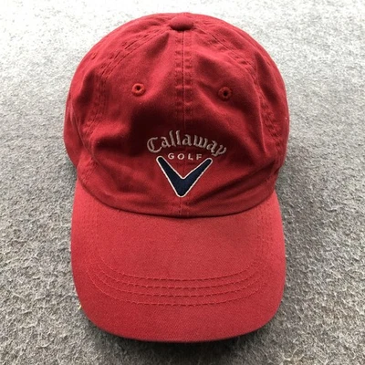 Gorra Callaway Gorra Correa Trasera Rojo Algodón Bordado Logo Para Hombre Azul Marino Golf Foto 1 de 4