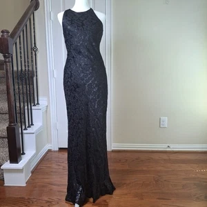 Lauren Ralph Lauren La Strada Slip Dress Sz 6 Silk Velvet Burnout Cocktail Gown - Picture 1 of 15