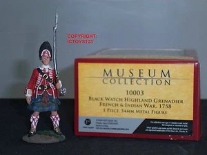BRITAINS 10003 BLACKWATCH HIGHLANDER GRENADIER 1758 METAL TOY SOLDIER FIGURE - Picture 1 of 1