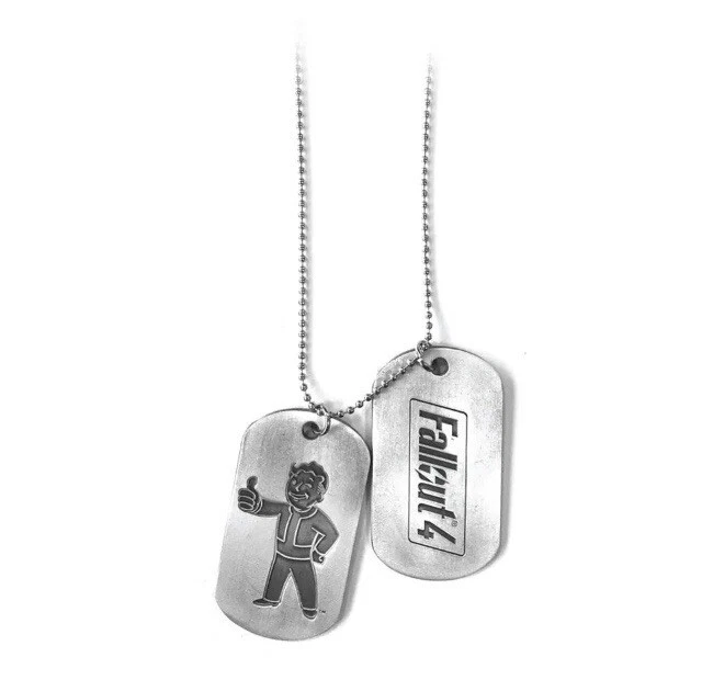 Fallout 4 Unisex Vault Boy Thumbs Up Dogtags One Size - Silver/Metal - Image 1 of 1