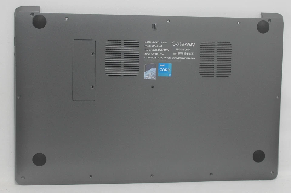 GWNC31514-BK Gateway Bottom Base Cover Gray Gwnc31514-Bk "GRADE A" - Image 1 of 1