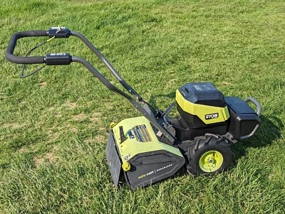 Ryobi 40v HP Electric Brushless Rear Tine Tiller 18", RY40702VNM, Bare Tool - Image 1 of 4