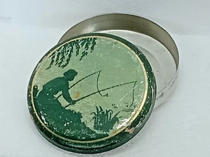 1960s Vintage Empty Candy Tin Box FISHING Sweetness Montpensier USSR Ukraine - Picture 1 of 12