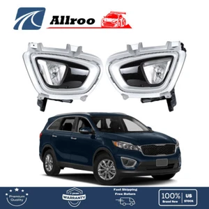 For 2016 2017 2018 Kia Sorento Front Bumper Fog Light Assembly RH+LH Side - Picture 1 of 10