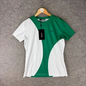 J.Lindeberg Tennisshirt Damen Größe Large grün weiß große Punkte T-Shirt Golf TX neu - Bild 1 von 15