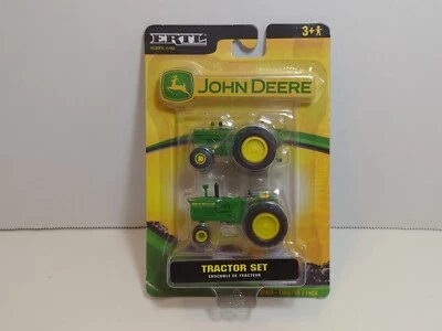 Juego de tractor Ertl John Deere 80 y 4010 stock 1/64. No. 35380-7He 2006 nuevo en paquete como nuevo  Foto 1 de 4