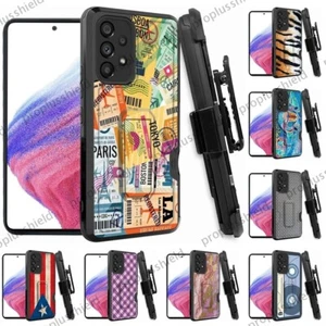 For Samsung Galaxy A33 5G Rugged Shockproof Holster Case+Tempered Glass Cover k3 - Picture 1 of 29