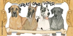Great Dane License Plate, Car Accessory, Auto Tag, Bedroom Sign, Fun Dog Lover G - Picture 1 of 1