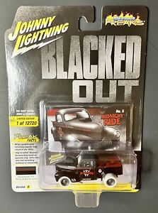 Rare Johnny Lightning Blacked Out 1941 Willys Pickup White Lightning Chase 1/254