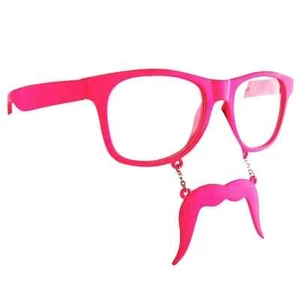 Divertidas gafas de sol rosa bigote con manillar - Imagen 1 de 1