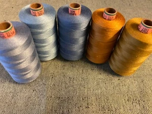 1 rollo 1000 m marcas hilo de coser Amann /Saba grosor 80 selección de colores (0,006 € /1 m)  - Imagen 1 de 11