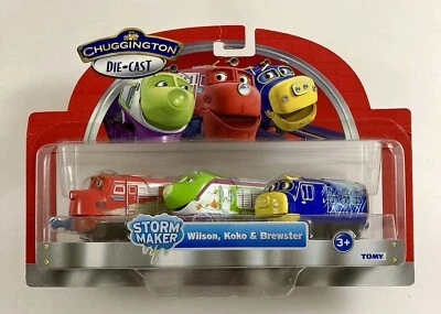 Juego de 3 trenes Chuggington Die Cast Storm Maker Wilson, Koko & Brewster de TOMY Foto 1 de 4