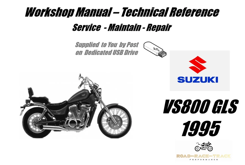 Suzuki VS800GLS VS800 VS 800 GLS Service Repair Workshop Manual USB 1995 - Image 1 of 4