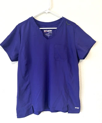 Blusa Médica Grey’s Anatomy Grande Mujer Evolve Elastizada Púrpura Enfermera Ropa Médica Foto 1 de 4