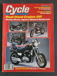 1984 August Cycle Motorcycle Magazine; Cool Vintage Harley-Davidson Ads - Picture 1 of 6