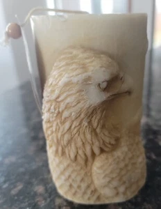 Animal Spirits Eagle 3D Handcrafted Pillar Candle Unburned w Tag VTG Lava Candle - Picture 1 of 13
