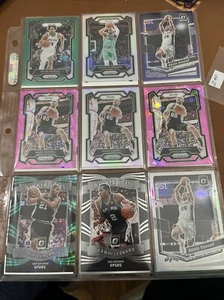 18 NBA Basketball Card Lot San Antonio Spurs Rookies Parallels Inserts - Picture 1 of 2