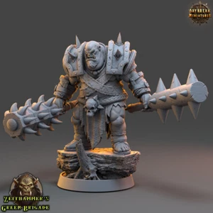 Orc Kraut Hellbender - Figure in resina Wargaming Miniature Fantasy Monster 32 mm - Foto 1 di 3