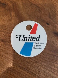 Vintage Philadelphia Phillies UNITED AIRLINES Gepäckanhänger Sports Champions MLB - Bild 1 von 2
