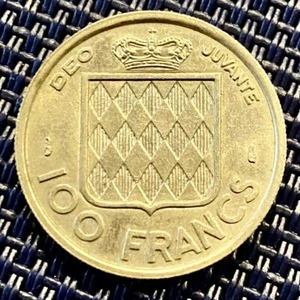 PIECE DE 100 FRANCS MONACO 1956 (1188) 500000 EXEMPLAIRES SEULEMENT, VOIR PHOTOS - Imagen 1 de 2