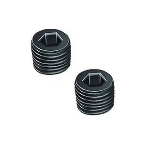Paar 1/16" BSPT BSP PT Rohrgewinde Innensechskant Stopfen schwarz Stahl - Bild 1 von 1