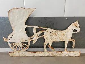 🔥 Antique Old Primitive Texas Southern Folk Art Horse Coach Harness Trade Sign - Picture 1 of 20