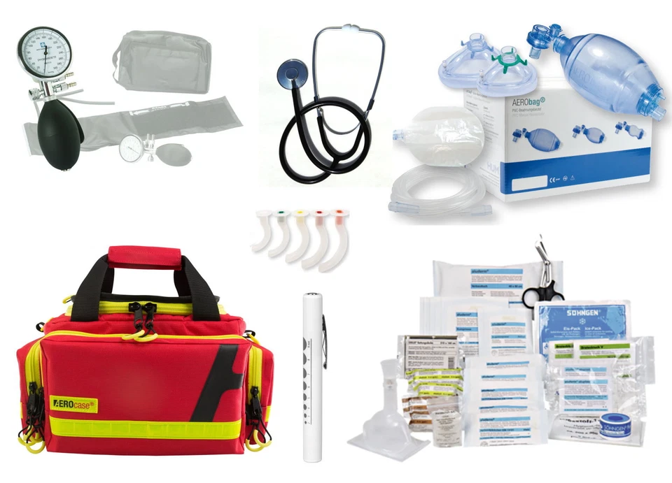 Notfalltasche AEROcase RBS gefüllt MED + Söhngen DIN 13157 Betrieb Verbandkasten
