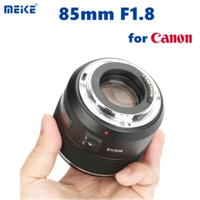 Meike 85mm F1.8 Full Frame AF/MF Lens for Canon EOS EF Mount 6D 5D 450D 750D SLR - Image 1 of 4