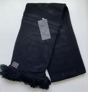 Chicago Fire FC Ruffneck Scarves MLS Black Double Sided-Black On Black Scarf - Picture 1 of 4