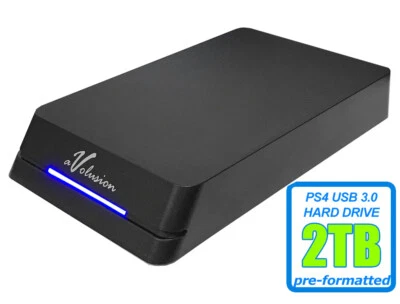Disco duro externo para juegos Avolusion 2 TB HDDGear Pro USB 3.0 - PS4, PS4 Slim Pro Foto 1 de 4