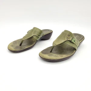 Clarks Damen-Riemensandalen Größe 5,5 M grün braun - Bild 1 von 9