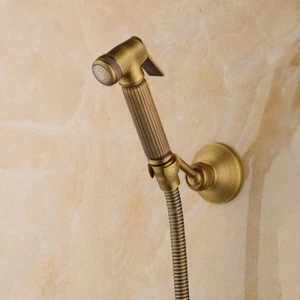 Badezimmer Antik Messing Handdusche Bidet Regen Wandmontage WC Wasserhahn - Bild 1 von 7