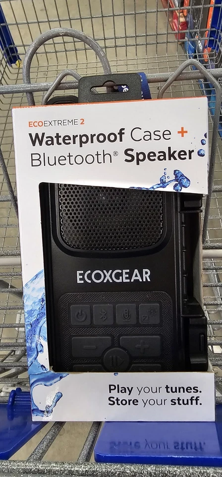 ECOXGEAR ECOEXTREME 2 WATERPROOF CASE BLUETOOTH SPEAKER 15HOUR Battery
