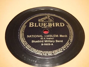 Bluebird Military Band 78 RPM Bluebird 5623 National Emblem Stars and Stripes - Imagen 1 de 5