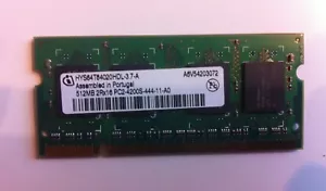 DDR-4200 512MB 533Mhz  Laptop Memory Ram 200 Pin (Various Brand) - Picture 1 of 3