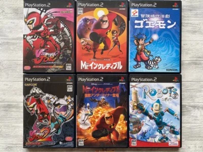 SONY PS2 Viewtiful Joe 1 2 & Mr .Incredible & Goemon & Robots set from Japan - Image 1 of 4