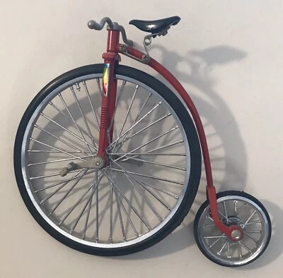 Tandem 1:10 Scale Alloy Diecast Racing Bicycle Vintage Bike Model Toy Big Wheel - Image 1 of 4