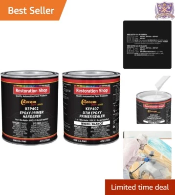 Fast-Dry White 2.1 VOC Epoxy Primer & Sealer - Perfect for Automotive Projects - Image 1 of 4