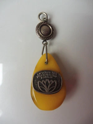 alter Anhänger__Bernstein : Butterscotch __Lietuvostsr Nacionalinis Parkas __! - Bild 1 von 3