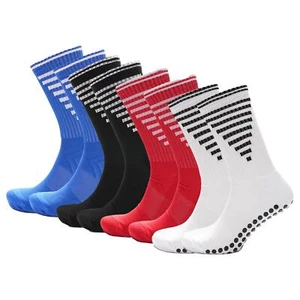 A2Z 3 Pack Girls Boys Football Grip Sock Breathable Anti Slip Terry Sports Socks - Picture 1 of 13