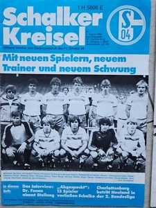 Schalke 04 SC Charlottenburg Programmheft 05.08.1983 Saisonauftakt 2 Bundesliga - Bild 1 von 1