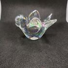 Iridescent Glass Bird Paperweight Figurine