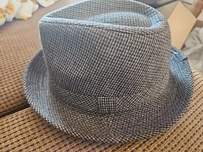 Sombrero Fedora de Lana a Cuadros Stetson Talla GRANDE  Foto 1 de 4