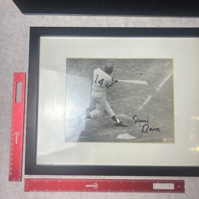 Foto autógrafa firmada por Ernie Banks (Sr. Cub) de 9x7 Sociedad Histórica de Chicago Foto 1 de 4