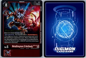 DIGIMON TCG PRE-LANZAMIENTO - METALGREYMON (ANTICUERPO X) - BT9-015 R - CASI NUEVO - Imagen 1 de 1