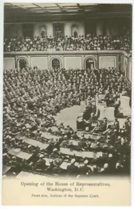 Postal de apertura de la Cámara de Representantes de Washington DC c1908 - Imagen 1 de 1