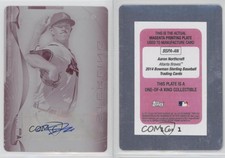 2014 Bowman Sterling Prospect Printing Plate Magenta 1/1 Aaron Northcraft Auto