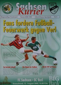 Programm 2000/01 FC Sachsen Leipzig - SC Verl - Bild 1 von 1